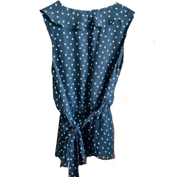Brand New Max Studio Faux Wrap Sleeveless Blouse Top - Picture 2 of 5